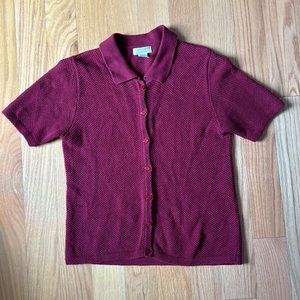 Knit Button Up Shirt